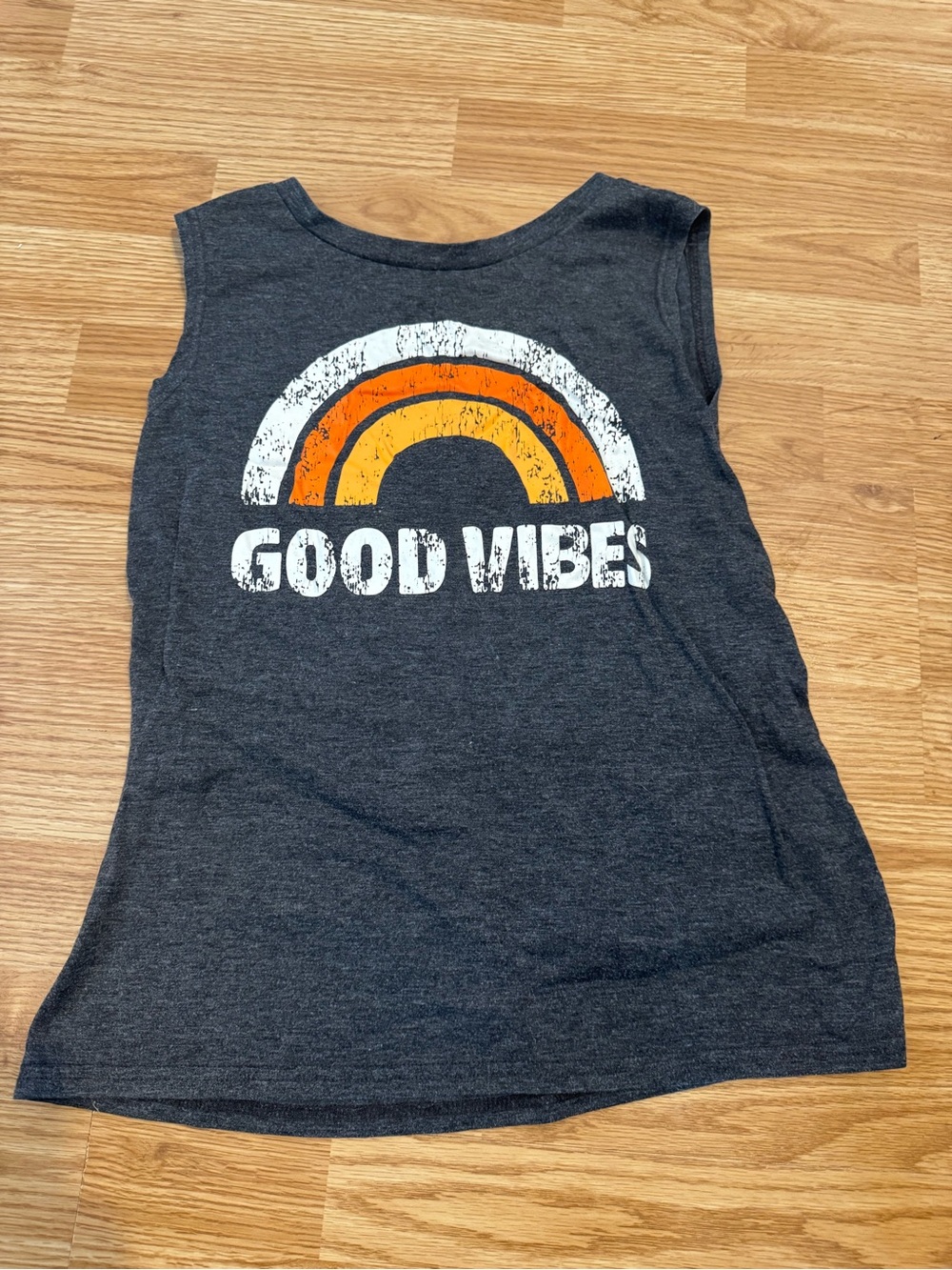 Good Vibes Charcoal Tank Top